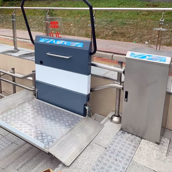 Plate-forme électrique inclinée pour fauteuil roulant, élévateur d'escalier pour personnes handicapées et personnes âgées