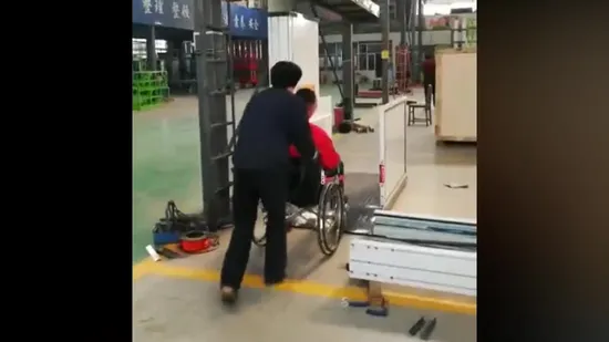 Electric Vertical Handicap Disable Elderly Stair Staircase Platform Home Wheelchair Lift