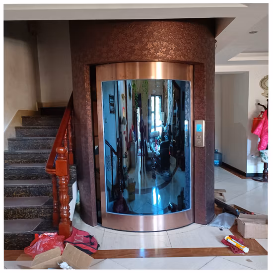 Residential Circular Home Villa Lift Round Elevator