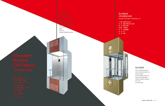 Fujixun Vvvf Villa Home Panoramic Freight Cargo Car Goods Hospital Observation Residential Sightseeing Glass Passenger Elevator Lift