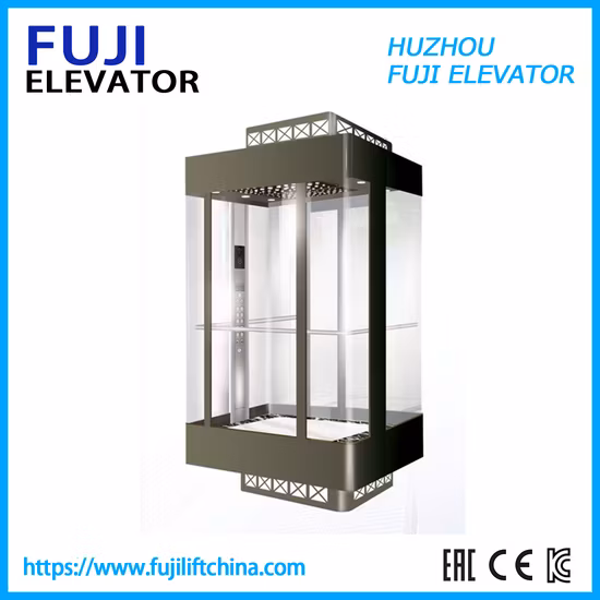 FUJI Factory Manufacturer Panoramic Lift Glass Elevator with Sightseeing Elevator Home Elevator Villa Passenger Lift Passenger Elevator Lift China Lift